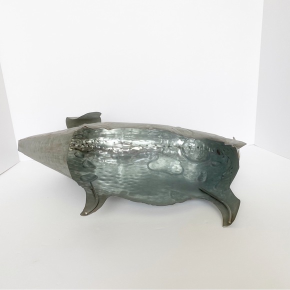 Pig Large Metal Hollow Le Jardin Apropos Home Collection 16.5” MWT Farmhouse - Picture 8 of 12
